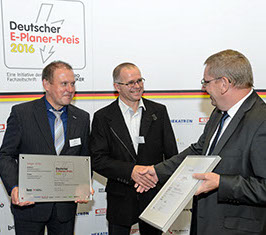 Deutscher E-Planer-Preis 2016 Ueberreichung des Preises
